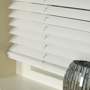 35mm Basswood Venetian Blind White