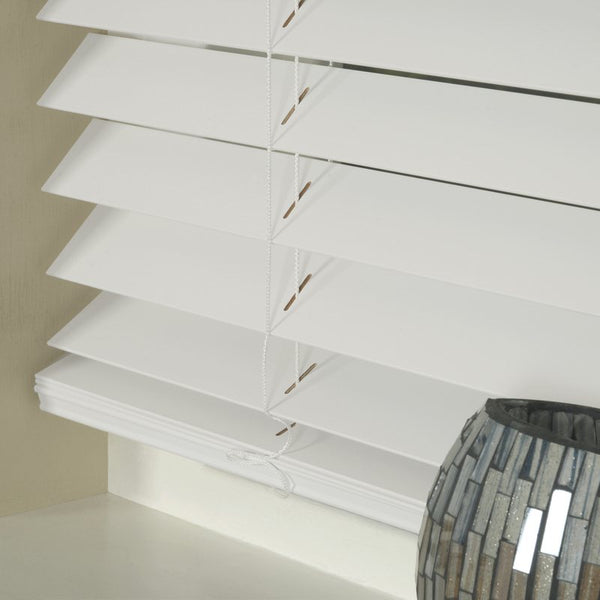50mm Basswood Venetian Blind White