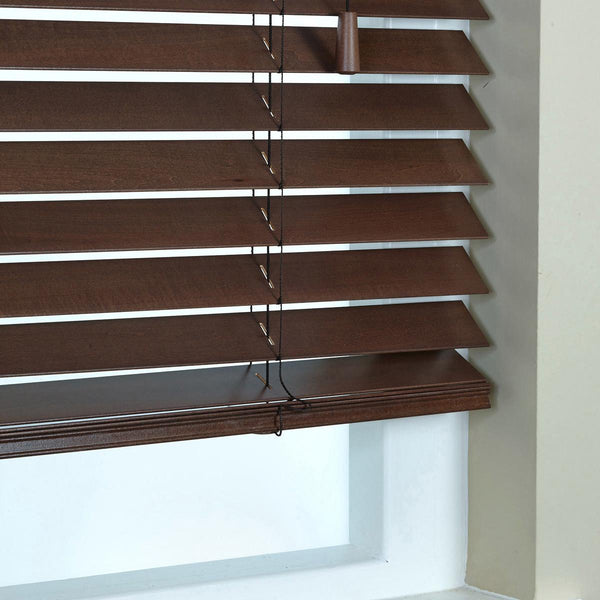 50mm Elementi Wood Venetian Blind Auburn