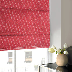 Dotty Roman Blind Red