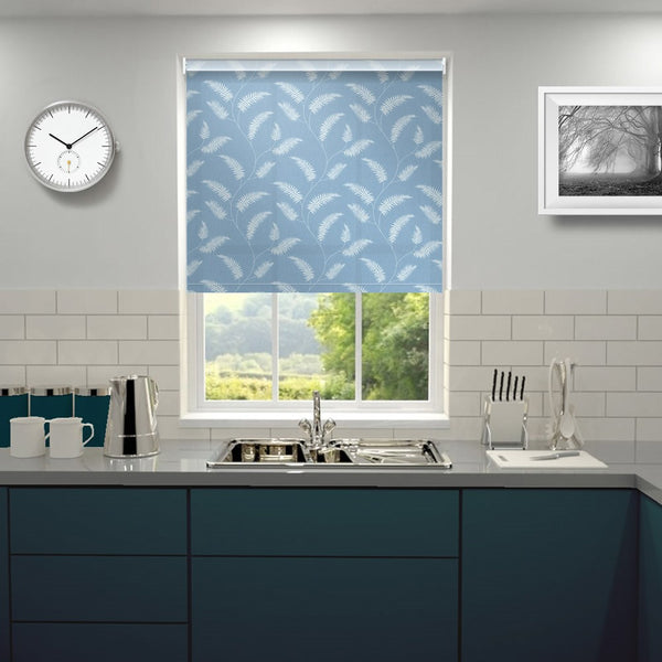 Fern Roller Blind Sky