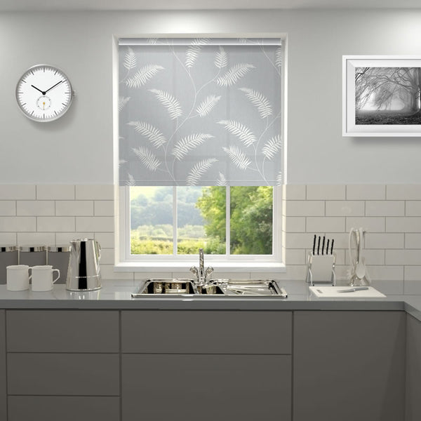 Fern Roller Blind Steel