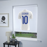 Football Personalised Roller Blind White (White Background)