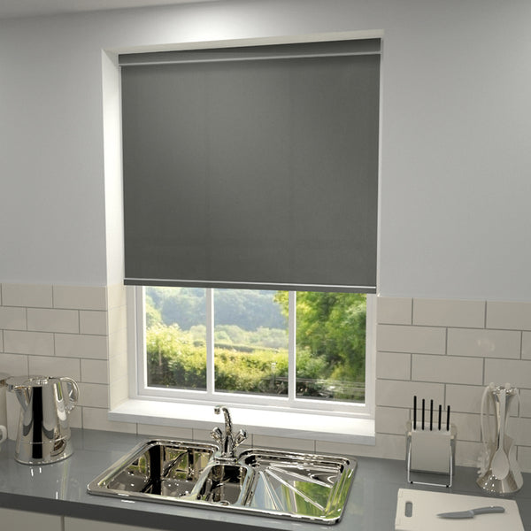 Kensington Plain Roller Blind Rock