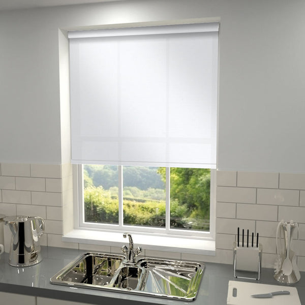 Kensington Plain Roller Blind Snow