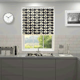 Orla Kiely - Oval Flower Blackout Roller Blind Cool Grey