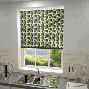 Orla Kiely - Owl Blackout Roller Blind Chalky Green