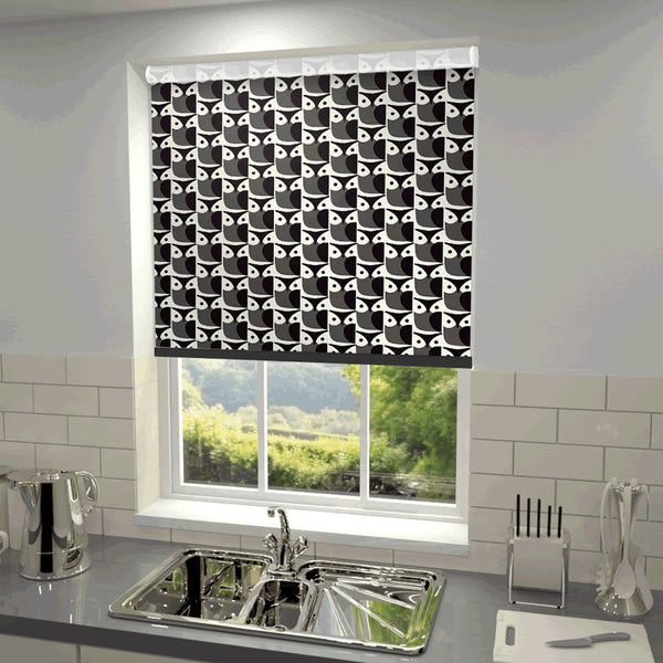 Orla Kiely - Owl Blackout Roller Blind Graphite