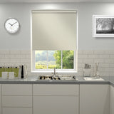 Plain Blackout PVC Roller Blind Linen
