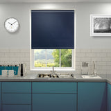 Plain Blackout PVC Roller Blind Marine