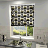 Orla Kiely - Rosebud Blackout Roller Blind Moss