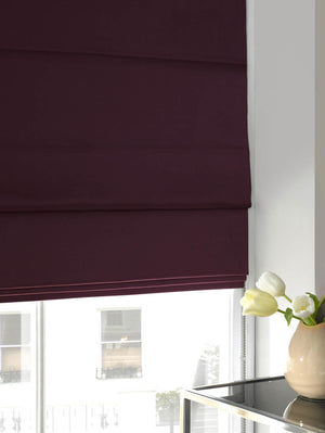 Satin Roman Blind Berry