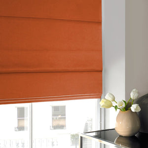 Satin Roman Blind Orange