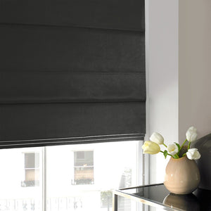 Satin Roman Blind Slate