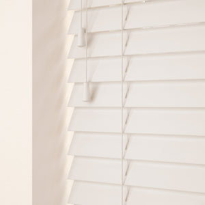 50mm Primary Wood Venetian Blinds Snow