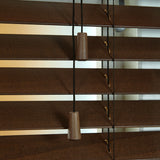 50mm Elementi Wood Venetian Blind Auburn