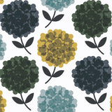 Orla Kiely - Hydrangea Roller Blind Jade
