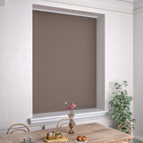 Kensington Plain Vertical Blind Havana