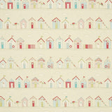 Beach Huts Roman Blind Pink
