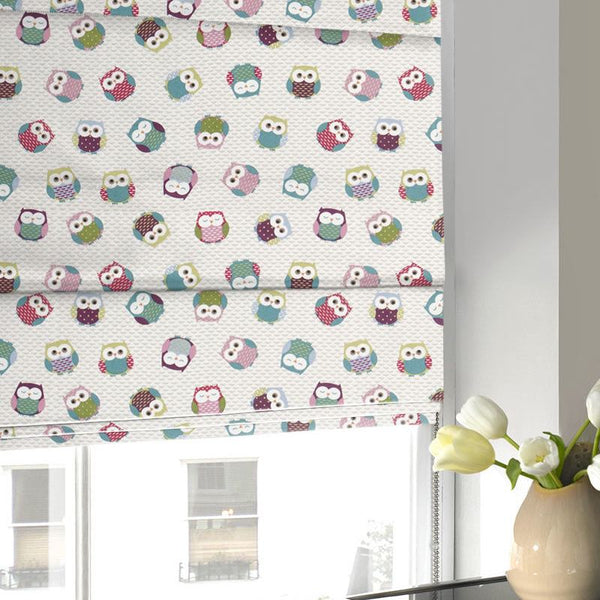 Owls Roman Blind Multi