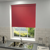 Plain Blackout PVC Roller Blind Flamingo