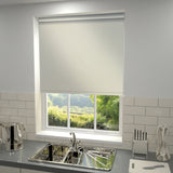 Plain Blackout PVC Roller Blind Linen
