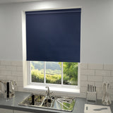 Plain Blackout PVC Roller Blind Marine