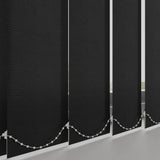 Plain PVC Vertical Blind Black
