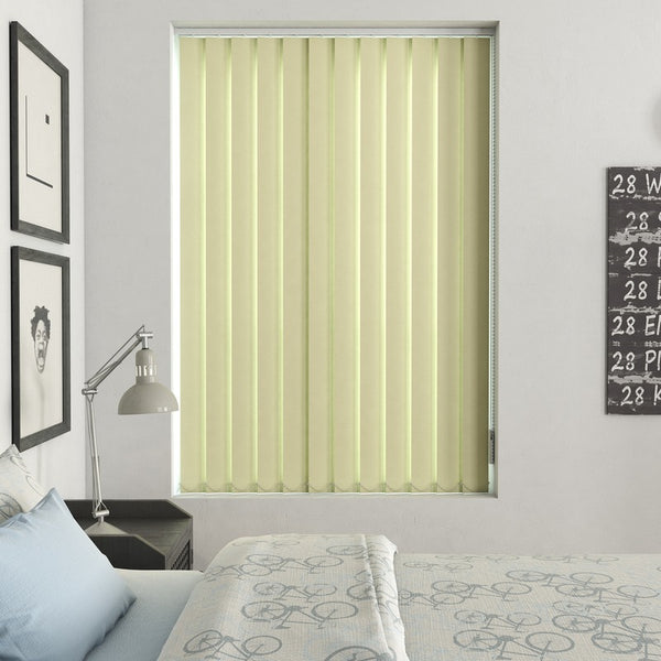 Plain PVC Vertical Blind Buttercup