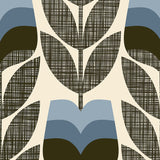 Orla Kiely - Rosebud Blackout Roller Blind Powder Blue