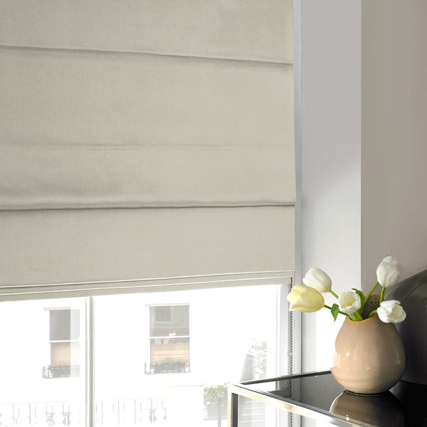 Satin Roman Blind Fog