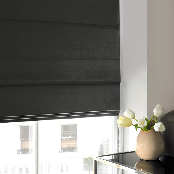 Satin Roman Blind Slate
