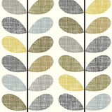 Orla Kiely - Scribble Stem Blackout Roller Blind Seagrass and Duckegg