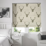Stags Roman Blind Charcoal