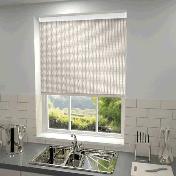 Orla Kiely - Tiny Stem Blackout Roller Blind Taupe