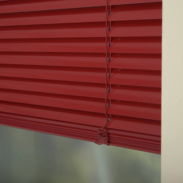 25mm Premier Aluminium Blinds Primary Red