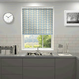 Orla Kiely - Two Colour Stem Roller Blind Powder Blue