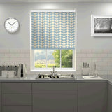 Orla Kiely - Two Colour Stem Blackout Roller Blind Powder Blue