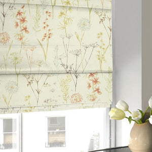 Wild Flower Roman Blind Terracotta