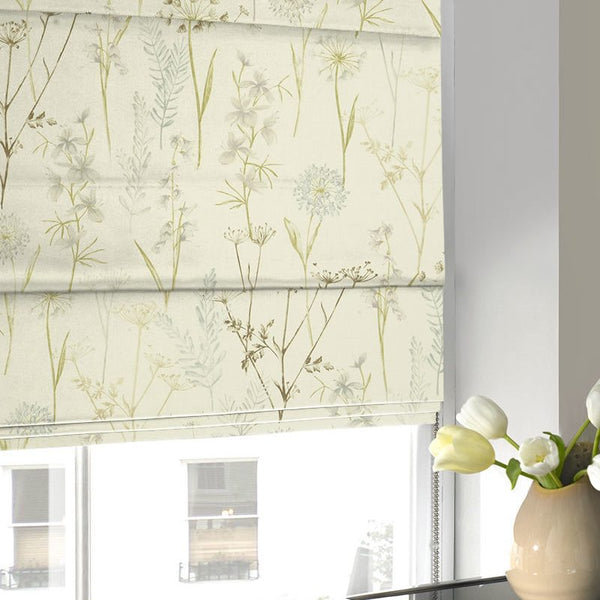 Wild Flower Roman Blind Wedgewood